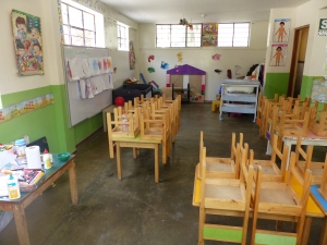 Unser Kindergarten in den neben unseren eigenen Kinderdorfkindern auch Kinder aus Cieneguilla kommen. 