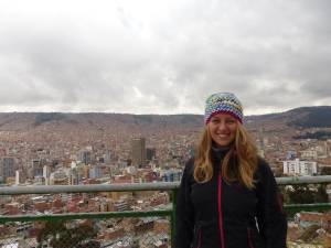Am Kili-Lili in La Paz, mit seinem schönen Landschaftsbild durch die vielen Backsteinhäuser